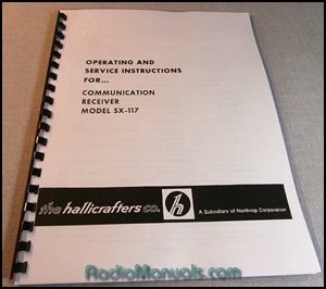 Hallicrafters SX-117 Operating Manual - Click Image to Close